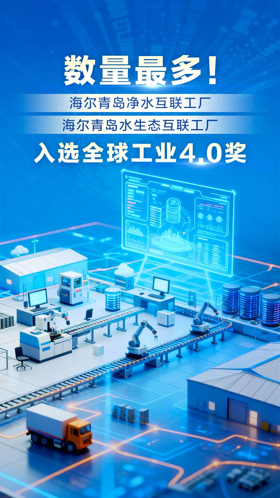 數量最多！海爾再添兩家工廠入選全球工業4.0獎 市場調查揭示智能制造的勝利密碼